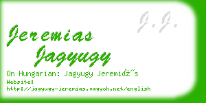 jeremias jagyugy business card